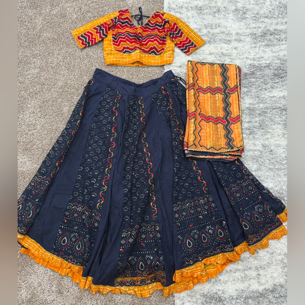 Colorful Ethnic Chaniya Choli Set